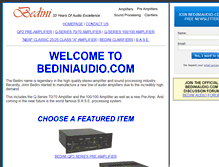 Tablet Screenshot of bediniaudio.com